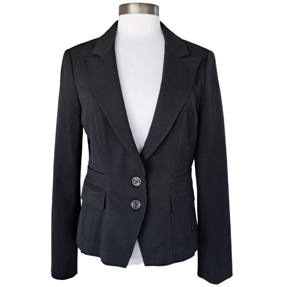White House Black Market Classic Black Single-Breasted Blazer Jacket